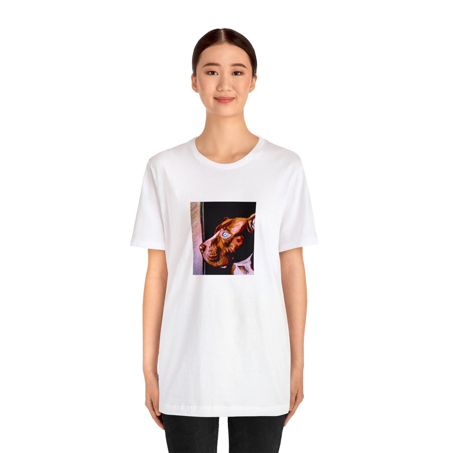 Gina Conti, a female streetwear designer from Venice, Italy in the 1990s. She made her mark on the Italian streetwear scene by fusing bright neon colors, whimsical graphic prints, and bold cuts into her edgy-Tee