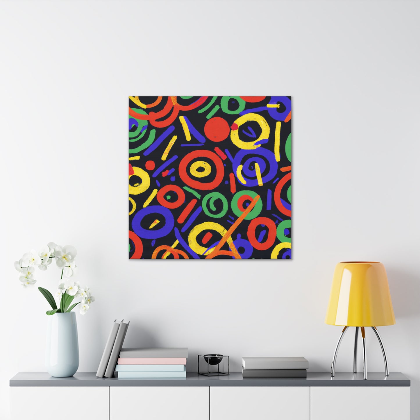 The artist Ugo Despaullée.-canvas