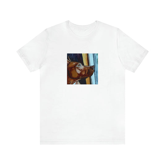 Chiara Valerio, a feminist and fashion icon from Milan, Italy. She made waves in the 1990s with her bold, expressive streetwear designs. Bright colors, intricate patterns, and daring silhouettes are signature to her aesthetic-Tee