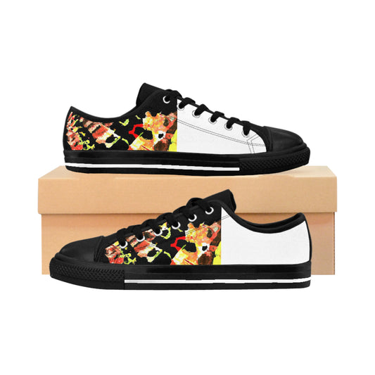 Pedro de Soria, the first shoe designer in Spain in the 1500s. He was known for his handmade leather sandals, created from a unique blend of luxurious fabrics and natural materials. He was renowned for his attention to detail and-low top