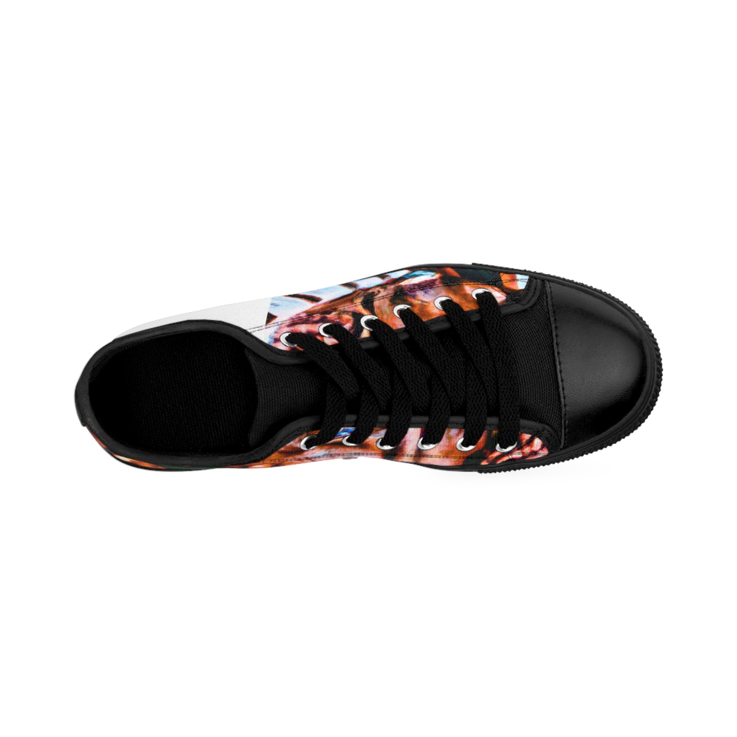 Miguel Vela, a renowned Spanish shoe designer from the late 1500s. He was renowned for his detailed and carefully crafted shoes, which were influenced by his mother's love for intricate embroidery and traditional Spanish designs. He paid-low top