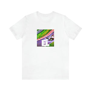 Sabrina Romano, an Italian streetwear designer from the '90s, known for her daring and vibrant designs. She often dressed high-profile celebrities and outspoken locals in her debut collections, which featured bold colors, statement cuts, and-Tee