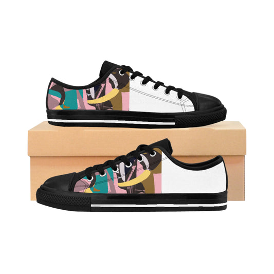 Eduardo de Sancho, a Spanish shoemaker from the 1500s. He was known for his innovation and artistry in crafting unique and stylish designs for both men and women. He developed a technique for cutting leather to create intricate patterns-low top