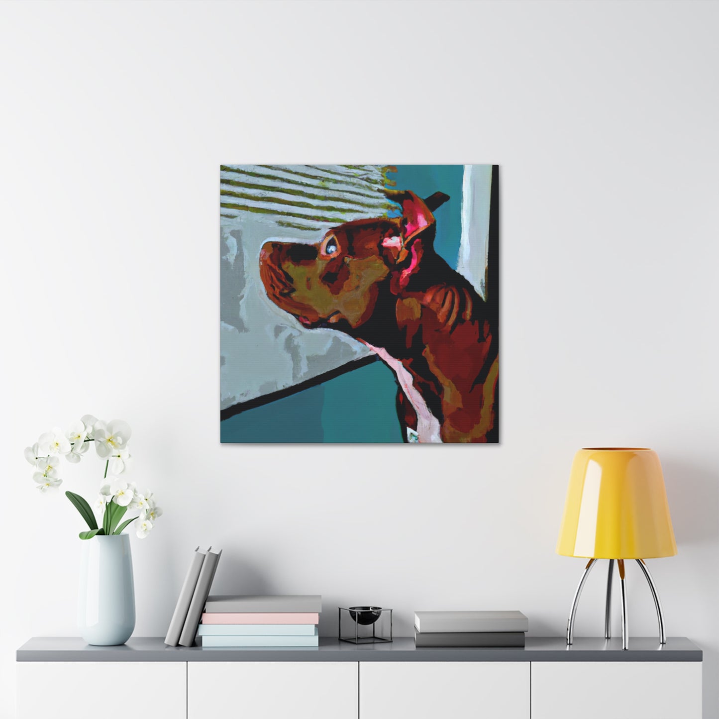 Gustavo Celestia, the Renaissance Painter.-canvas