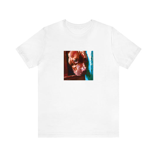 Luca Rossi, a gender-neutral streetwear designer from Turin, Italy in the 1990s known for their experimental denim cuts and oversized silhouettes that mixed classic Italian tailoring with street style. Luca was ahead of their time,-Tee