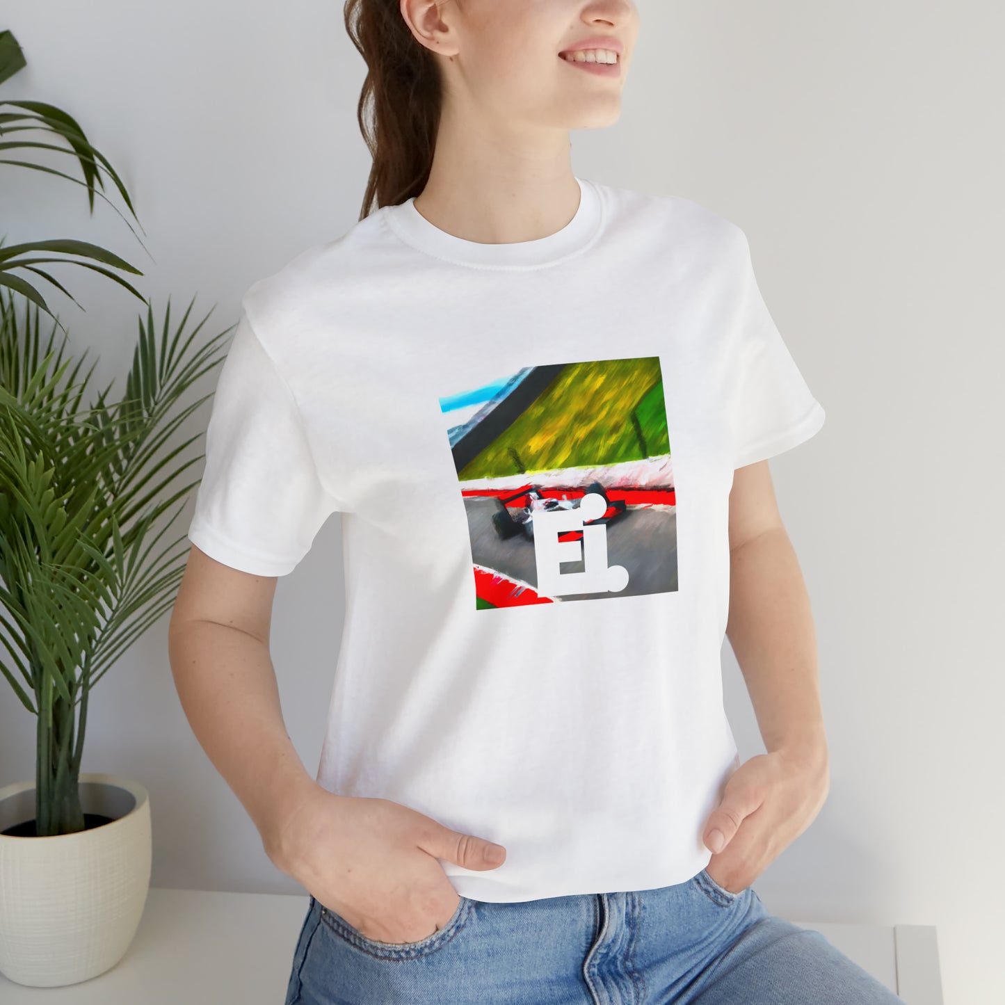 Sheila Rossi, an up-and-coming female streetwear designer from Milan, Italy in the 1990s. She produced bold and daring designs that pushed the boundaries of fashion, like bright neon colors, graffiti prints, and graphic tees-Tee