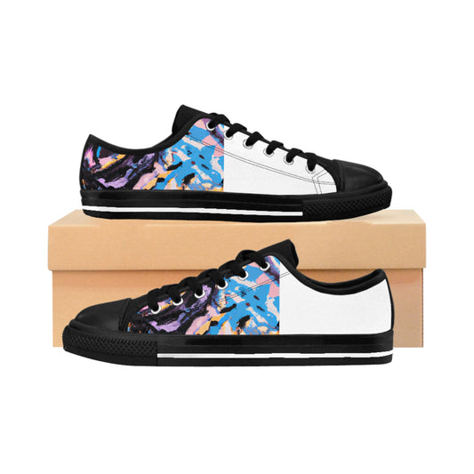 Magdalena de la Peña was an innovative shoe designer from Spain in the 1500s. She was a renowned expert of leather, velvet, and exotic fabrics and created some of the most sought-after shoes of her time. With her-low top