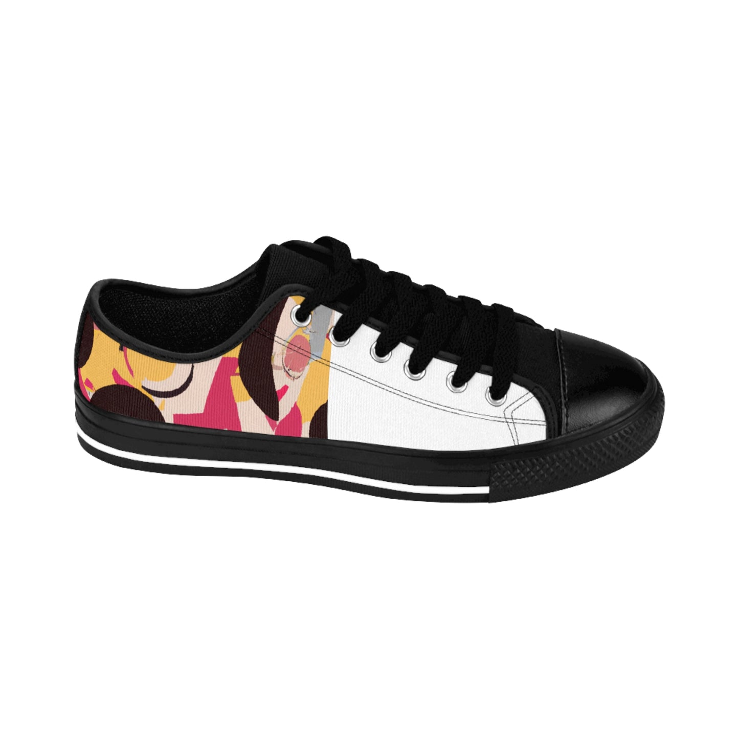 Juan Arce, a male shoe designer from Spain in the 1500s. He was renowned for his intricate designs, with lavish detailed stitching along the sides and tops of his shoes. He took inspiration from the Moorish influence in Spain and-low top