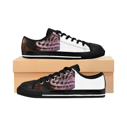 Juan Rodrigues, a master shoe designer from 16th century Spain. He began crafting opulent, colorful shoes with detailed filigree and gemstones for the royal court. He became well-known for his unique designs, often mixing styles-low top