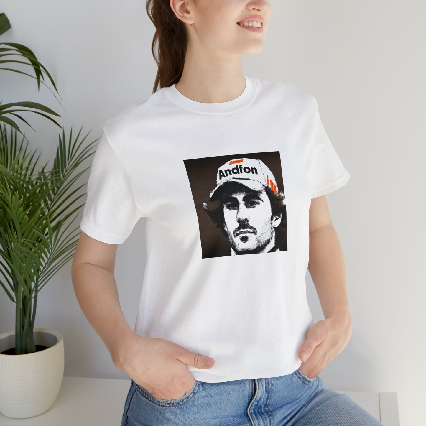 Flavia Lombardi, a female streetwear designer from Florence, Italy in the 1990s. She was known for her unique color palettes and playful designs that blended traditional Italian prints with the streetwear trend that was popular at the time.-Tee