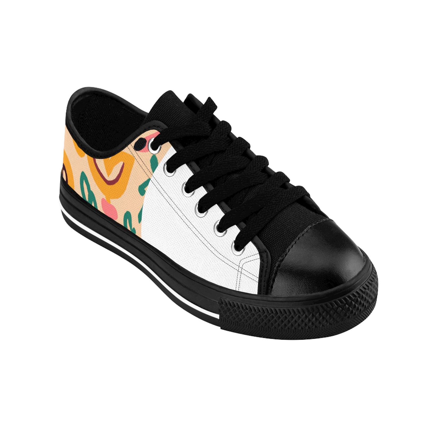 Dominic de Guzman, a Spanish shoemaker from the 1500s living in Malaga. A master artisan, he was renowned for his intricate designs and superior craftsmanship, creating pointed shoes and mules embroidered with vibrant colors and intricate-low top