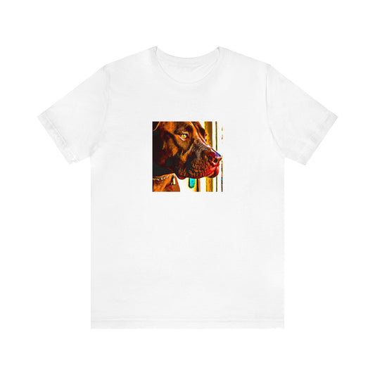 Angelo Giorgio, a male streetwear designer from Florence, Italy in the 1990s. An innovator in the world of streetwear, Angelo Giorgio was known for his bold and daring use of bright colors and bold prints on-Tee
