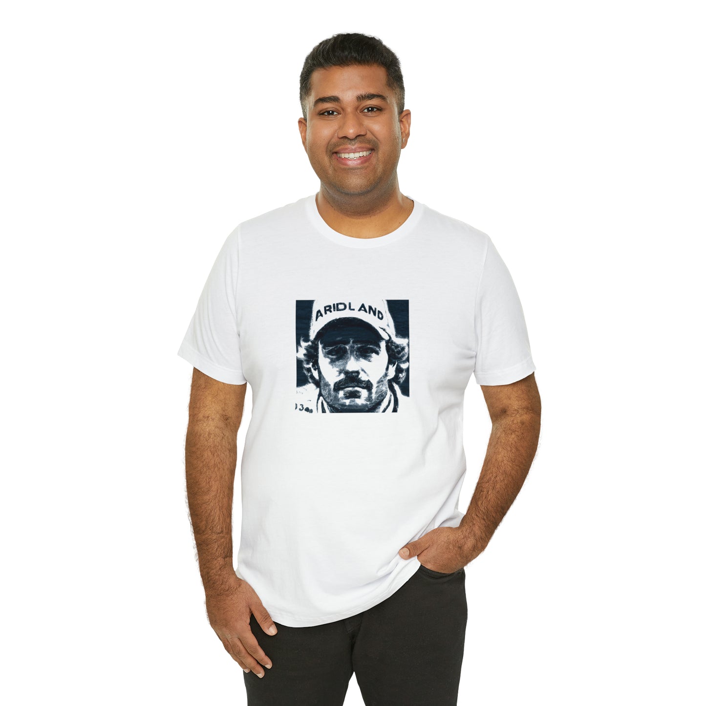 Marco Ricci, an Italian streetwear designer from the 1990s, is renowned for his grunge-inspired designs. His signature look features bold prints with a unique mix of textures, juxtaposing leather and denim for an unpredictable edge. His-Tee