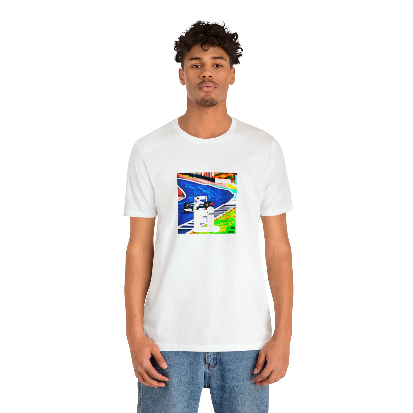 Gianpaolo Gianni, a stylish, Italian luxury streetwear designer from the 1990s. He was known for his innovative, classic designs and his use of bold colors and textures. He often used recycled denim and leather to create statement-Tee