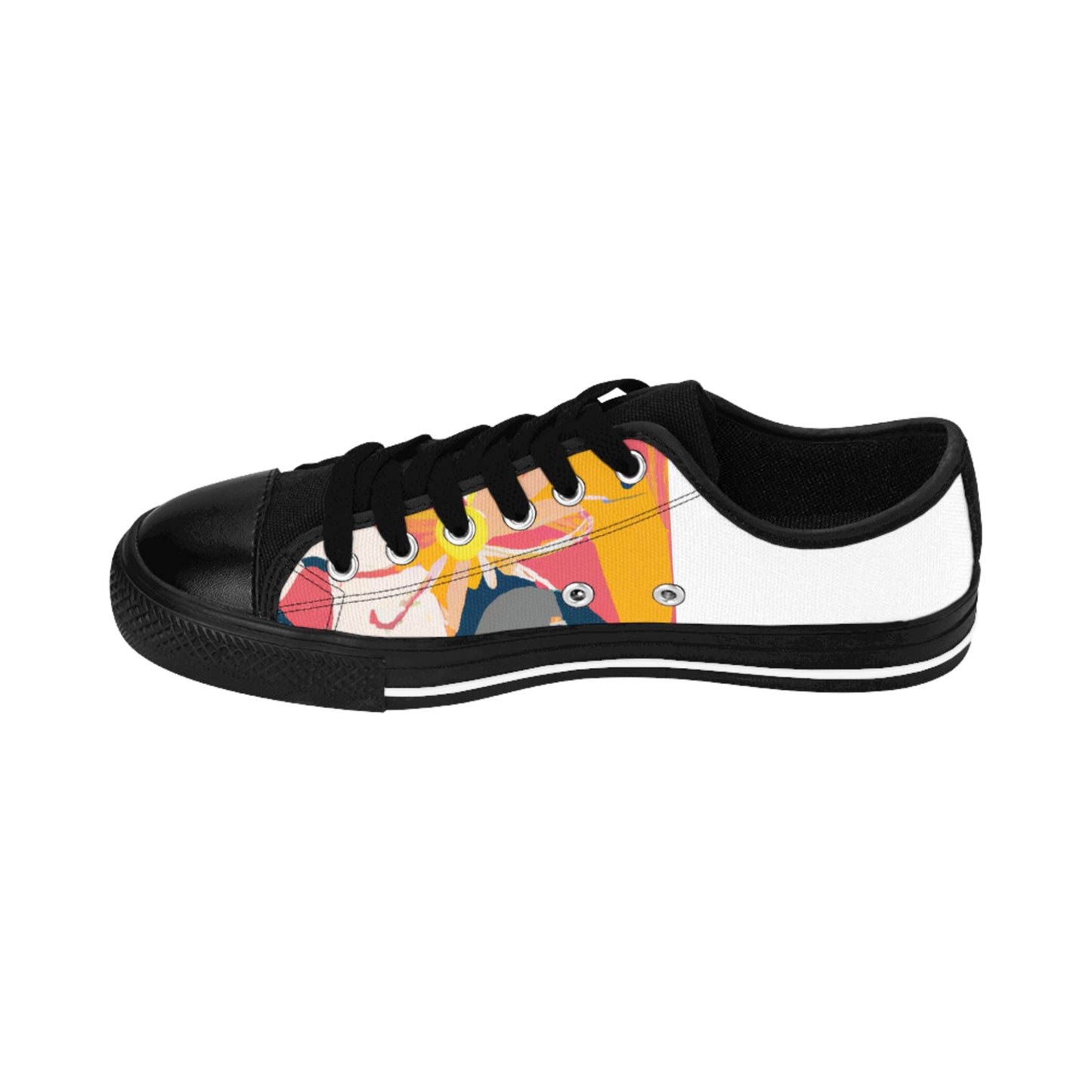 Juanita de Villena was an imaginary Spanish shoe designer from the 1500s. Born into a family of shoemakers, she was a natural innovator and developed a unique style that fused traditional Spanish craftsmanship with the latest fashion trends-low top