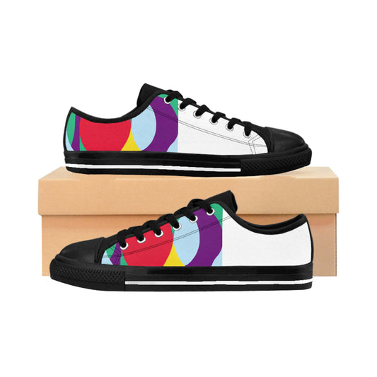 Manuel de Leon, a wealthy landowner from Granada, Spain in the 1500s. He produced the most fashionable and luxurious shoes of the era, made with high-quality leather and handcrafted designs. He was known for his attention-low top