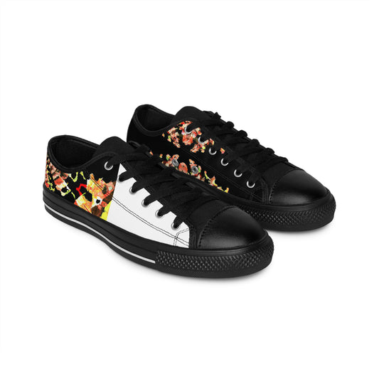 Pedro de Soria, the first shoe designer in Spain in the 1500s. He was known for his handmade leather sandals, created from a unique blend of luxurious fabrics and natural materials. He was renowned for his attention to detail and-low top