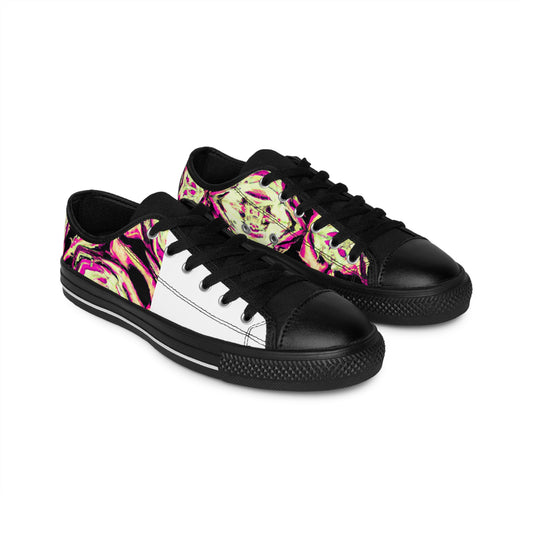 Manuelo Rodríguez, a 16th century artisan shoemaker from Valencia, Spain. Manuelo gained notoriety for his intricate and elaborately decorated leather shoes, intricately embossed and painted in traditional Spanish designs. His-low top