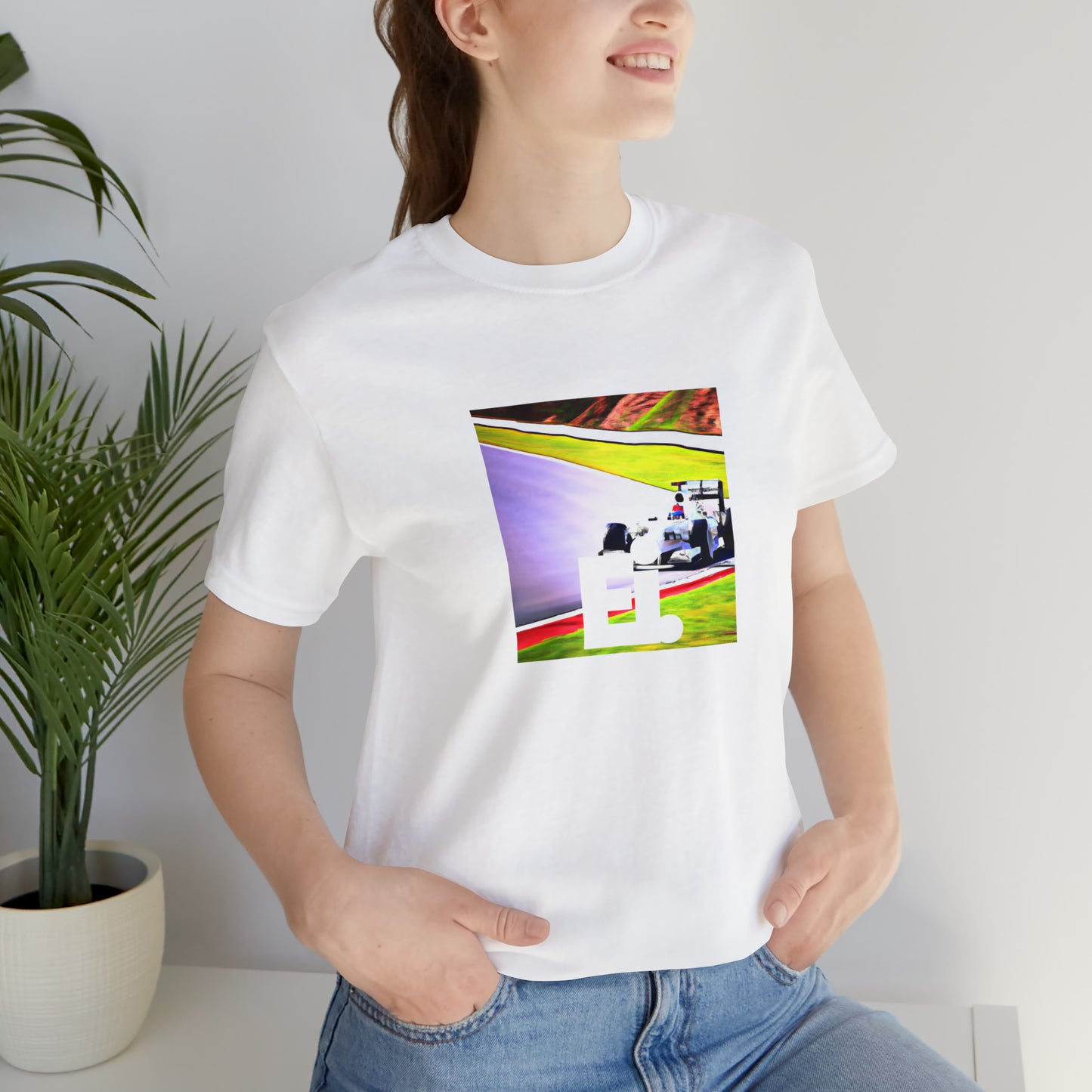 Sofia Valentina, a streetwear designer from Milan, Italy. She was known for her edgy and bold designs, mixing vintage and modern trends to create unique and eye-catching pieces. Her clothes often featured bright colors and fun-Tee