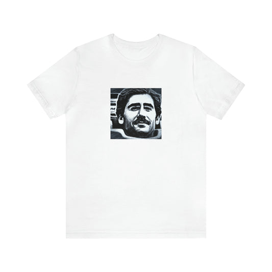 Luca Fabrizio, a legendary Italian streetwear designer from the 1990s known for his bold designs, luxurious fabrics, and masterful cuts. He gained fame by creating timeless pieces that mixed Italian tailoring with innovative streetwear culture.-Tee