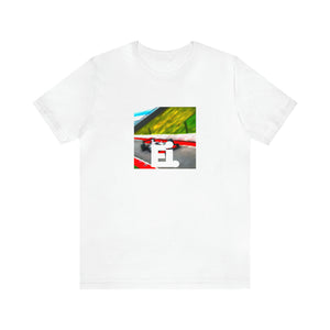 Sheila Rossi, an up-and-coming female streetwear designer from Milan, Italy in the 1990s. She produced bold and daring designs that pushed the boundaries of fashion, like bright neon colors, graffiti prints, and graphic tees-Tee
