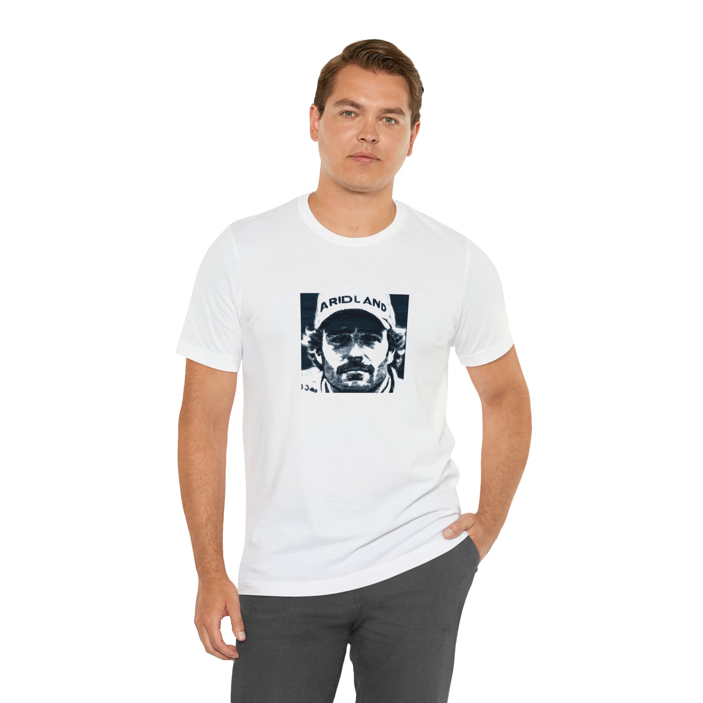 Marco Ricci, an Italian streetwear designer from the 1990s, is renowned for his grunge-inspired designs. His signature look features bold prints with a unique mix of textures, juxtaposing leather and denim for an unpredictable edge. His-Tee
