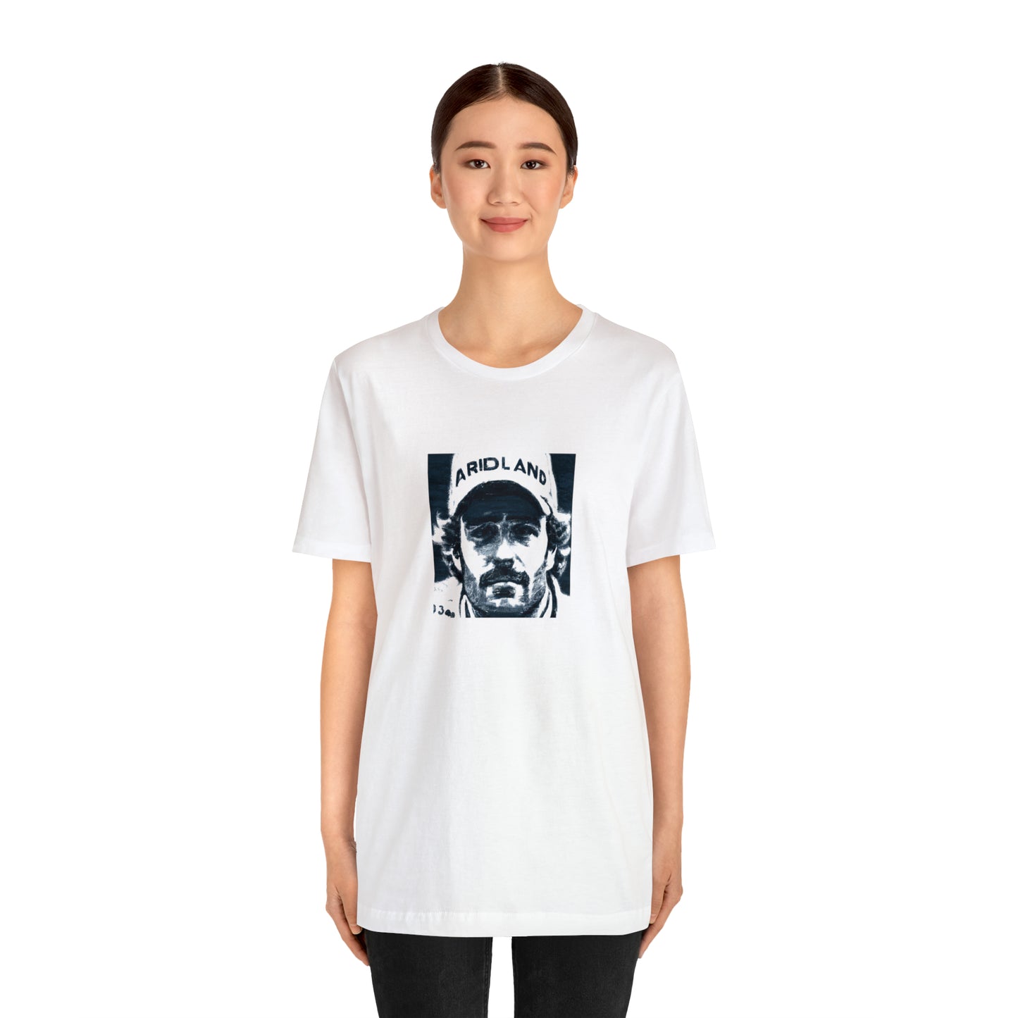Marco Ricci, an Italian streetwear designer from the 1990s, is renowned for his grunge-inspired designs. His signature look features bold prints with a unique mix of textures, juxtaposing leather and denim for an unpredictable edge. His-Tee