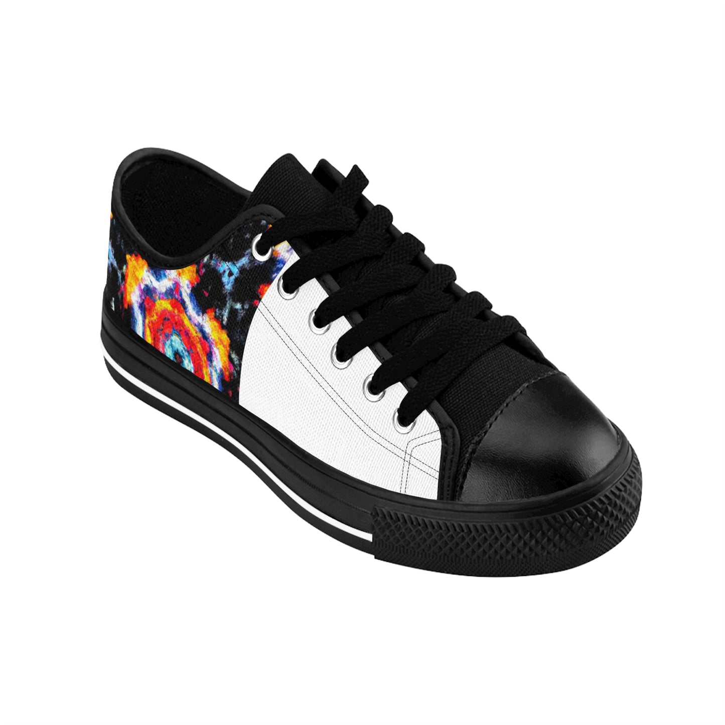 Cecilia Navarro, a female shoemaker from 16th century Spain. A talented artisan, Cecilia was known for her intricate hand-embroidery details and use of luxurious fabrics to craft beautifully crafted, one-of--low top