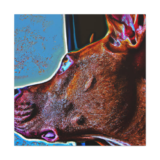 Claude Amouré, a female French painter.-canvas