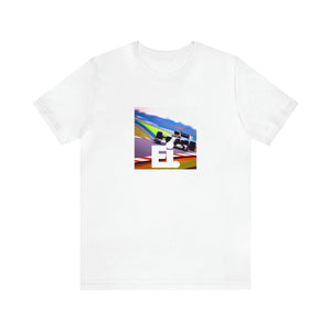 Alessia Santoro, an Italian streetwear designer from the 1990s. She gained notoriety for her bold use of bright colors, bold prints, and exaggerated silhouettes. Her creative eye for connecting fashion to culture made her pieces stand out-Tee