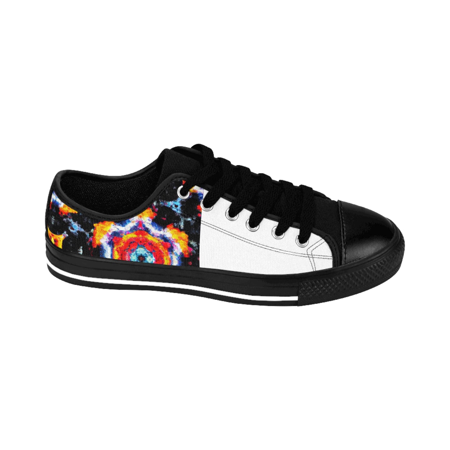 Cecilia Navarro, a female shoemaker from 16th century Spain. A talented artisan, Cecilia was known for her intricate hand-embroidery details and use of luxurious fabrics to craft beautifully crafted, one-of--low top