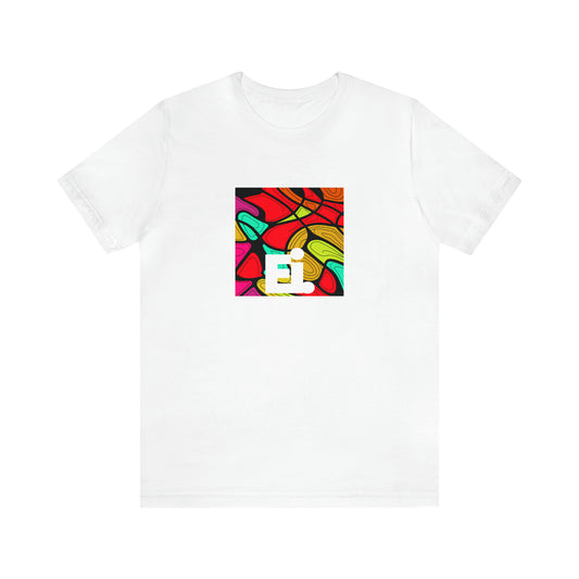 Giovanni Angelo, a flamboyant Italian streetwear designer in the 90s who was known for his wild use of color and bold prints. He favored loud and vivid patterns like stripes, florals, and chevrons-Tee