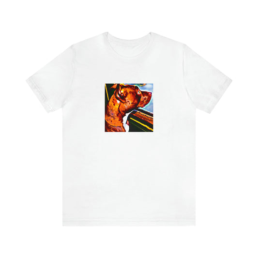 Sofia Pamilozzi, a female streetwear designer from Milan, Italy in the 1990s. Her edgy and stylish designs often featured graphic prints in bold colors, combined with intricate cutouts, making her clothes stand out among the-Tee