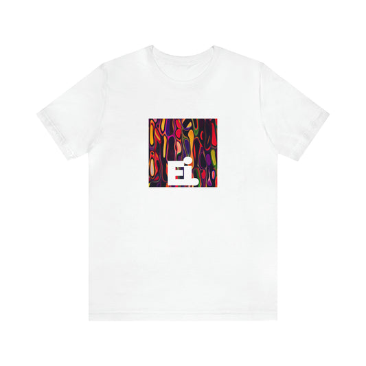 Dominic Giustini, a male streetwear designer from Italy in the 1990s. He was known for his bold designs that featured unique pattern combinations and bright colors, and his passion for mixing vintage styles with modern ones was widely admired.-Tee