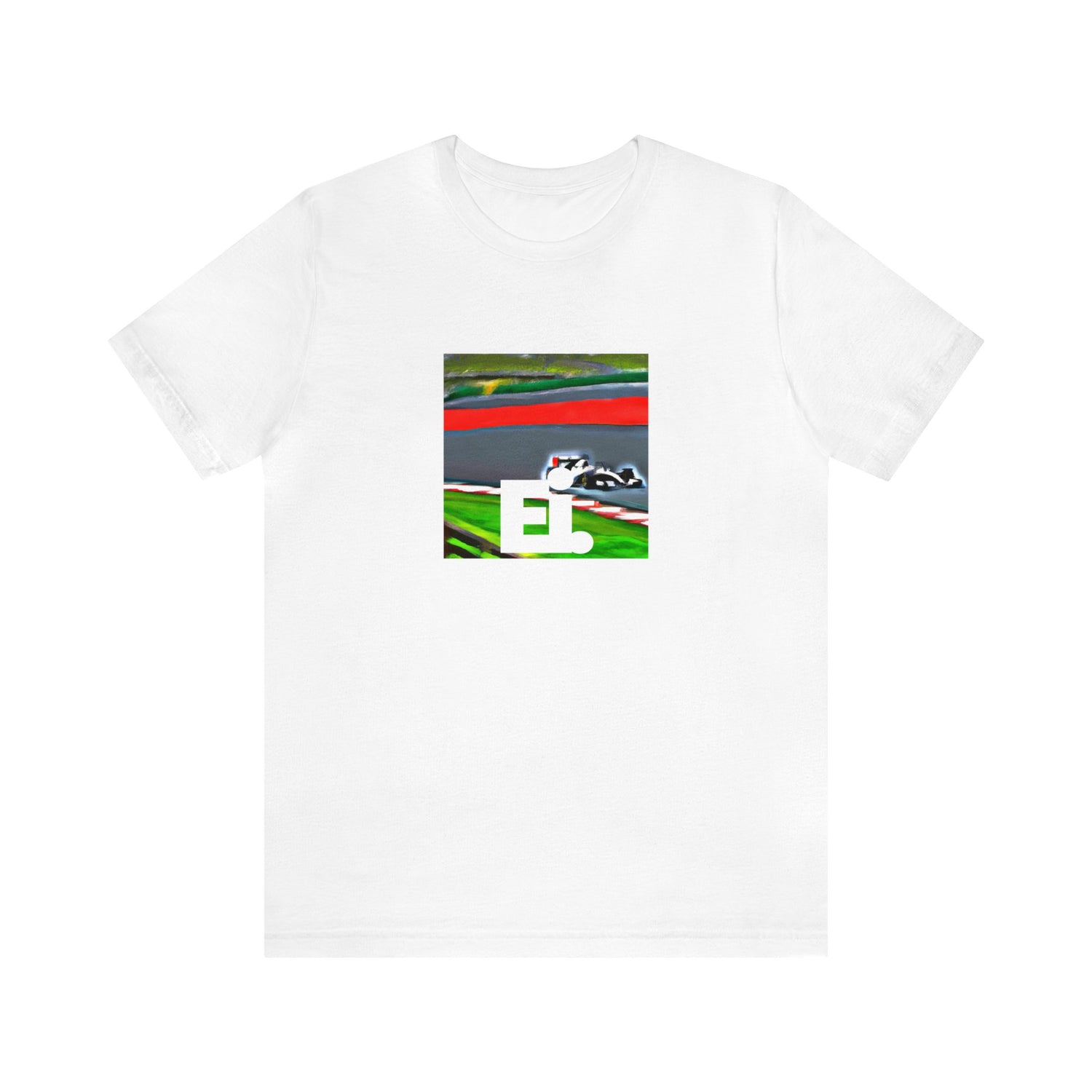 Hans Volante, a male Italian streetwear designer from the 1990s. He was known for his bold, innovative designs inspired by Italian street style, incorporating bright colors, whimsical prints, and daring silhouettes. His artwork often featured-Tee