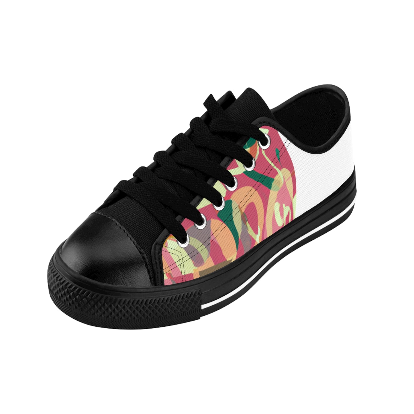 Manuela de López, an ambitious and inventive shoe designer from the 1500s in Spain. She is well-known for her unique and hand-crafted designs that feature feminine and intricate details like intricate beading, detailed stitching,-low top