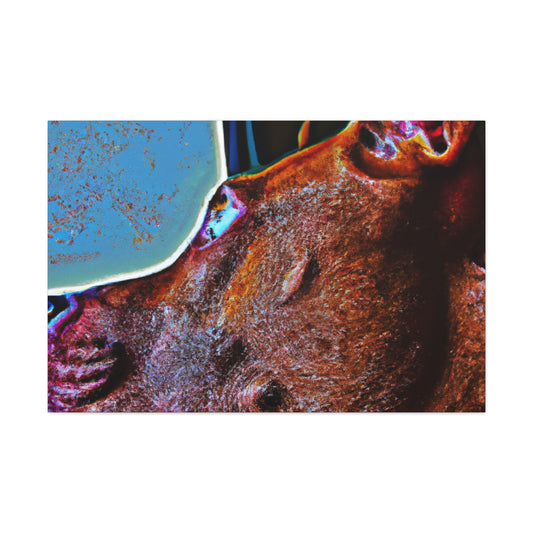 Claude Amouré, a female French painter.-canvas