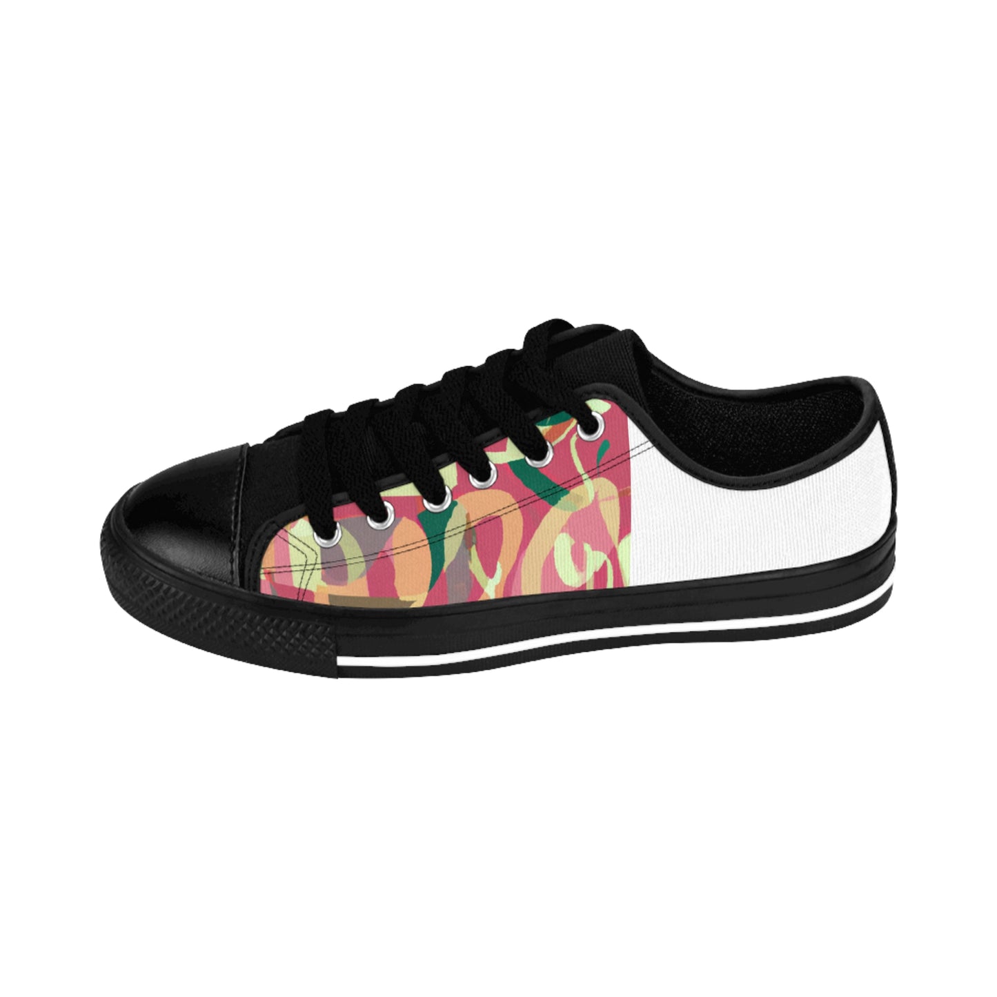 Manuela de López, an ambitious and inventive shoe designer from the 1500s in Spain. She is well-known for her unique and hand-crafted designs that feature feminine and intricate details like intricate beading, detailed stitching,-low top