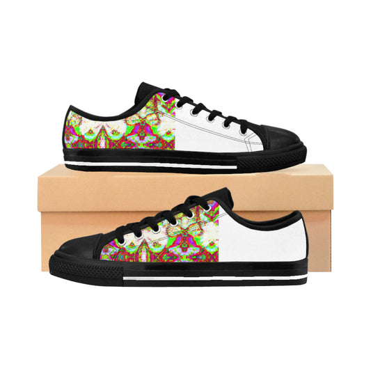 Miguelina Gonzales, female. A Spanish native with a passion for bringing art and beauty to the world, she revolutionized fashion in 16th century Spain as the first woman to design and make her own footwear. Drawing inspiration from-low top