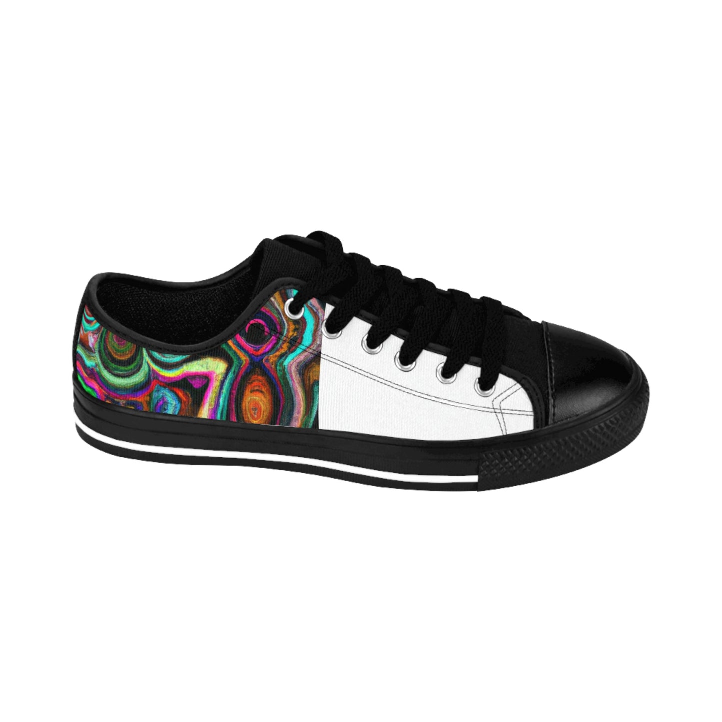 Pedro Lopez, the infamous Madrid-based footwear designer of the 1500s. Pedro's luxurious shoe designs were favored by the Spanish nobility of the period, and he quickly gained the reputation of the most talented artisan in the realm. He crafted-low top
