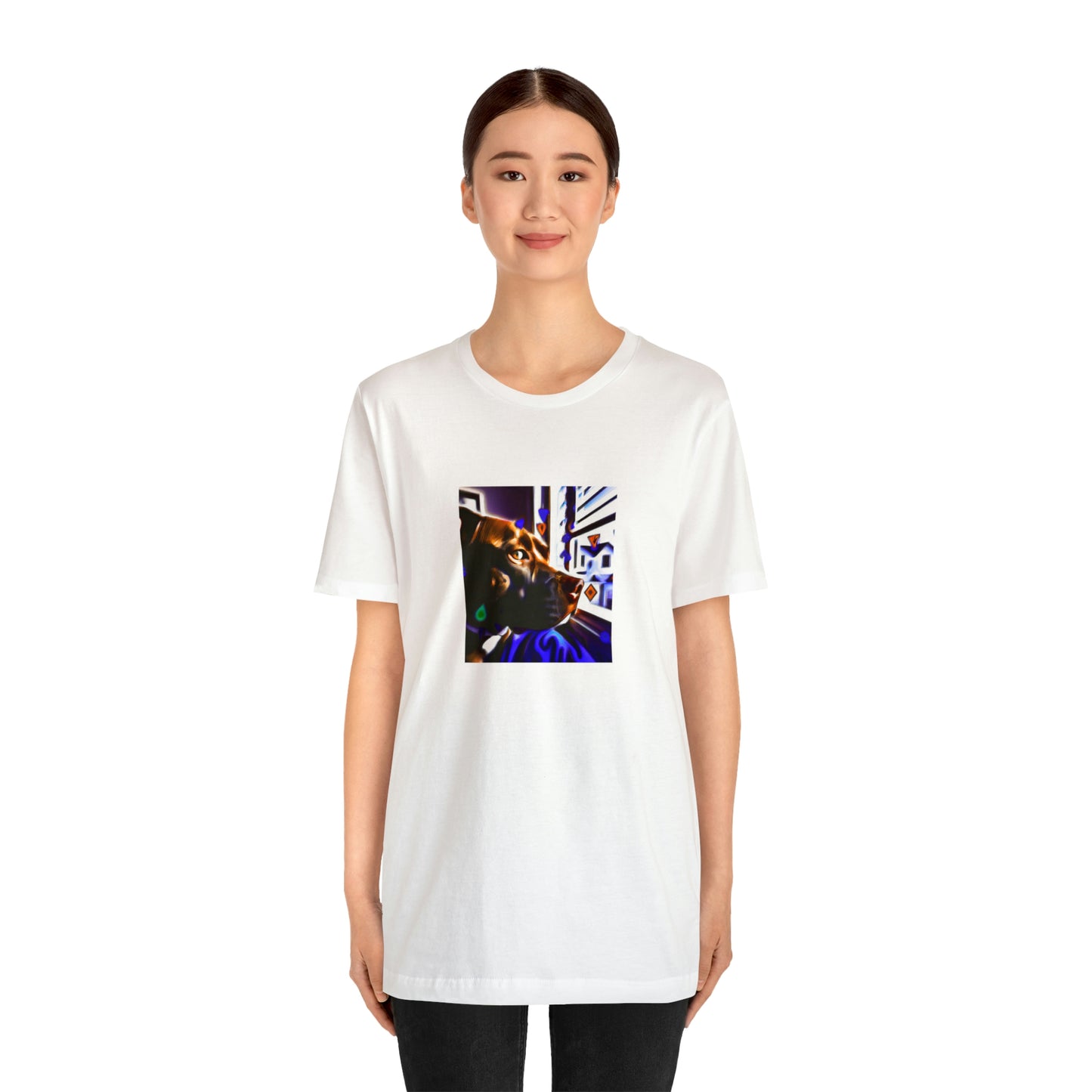Francesco Cavalcanti, a male streetwear designer from Milan, Italy from the 1990s. He was known for his graffiti-styled designs, often incorporating bold shapes and colors. His signature use of leather and denim made him-Tee