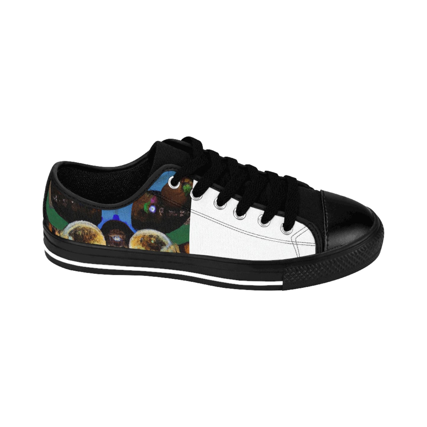 Candida de la Riva, a pioneering female shoe designer from Spain in the 1500s. She was known for her avant-garde shoe designs, which featured bold colors and intricate stitching. She used recycled leather, cork,-low top