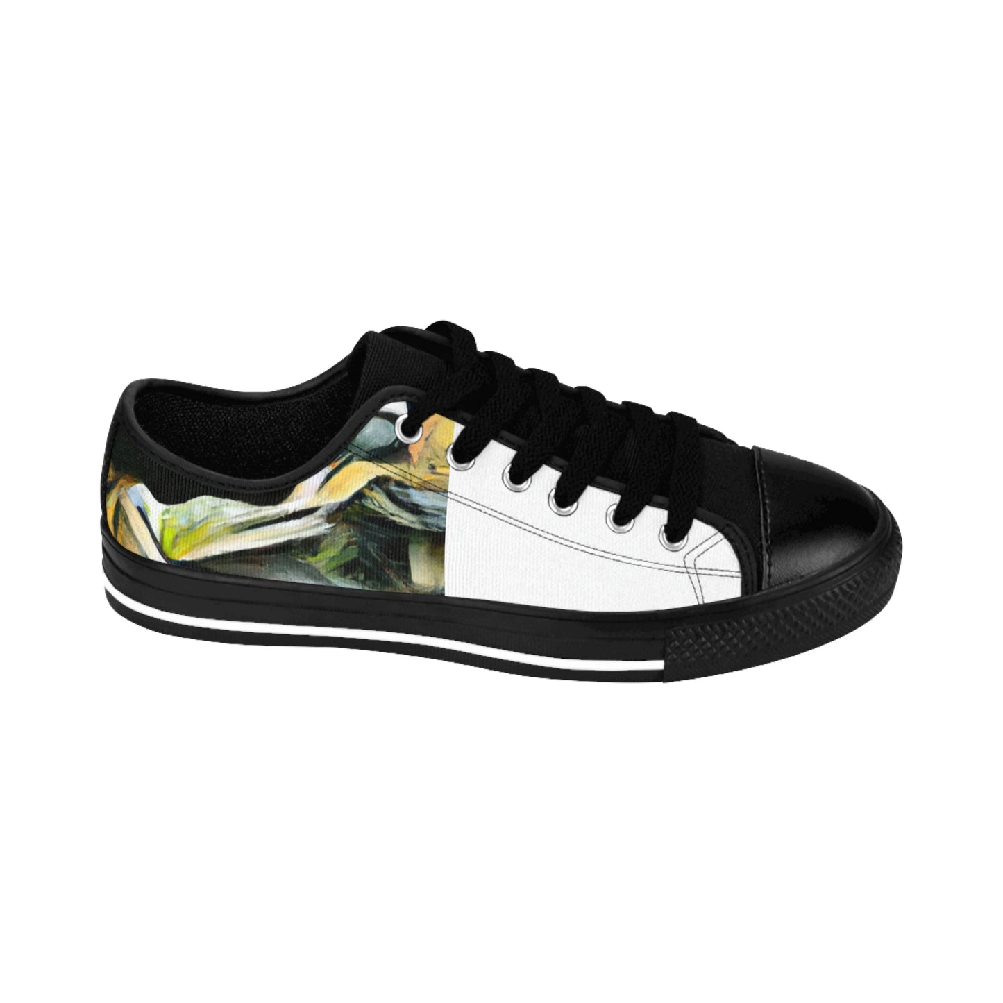 Juanita de la Torre is an acclaimed shoe designer from sixteenth-century Spain. A pioneer in her field, de la Torre is renowned for her unrivaled craftsmanship, producing beautiful and intricate shoes made from the finest-low top