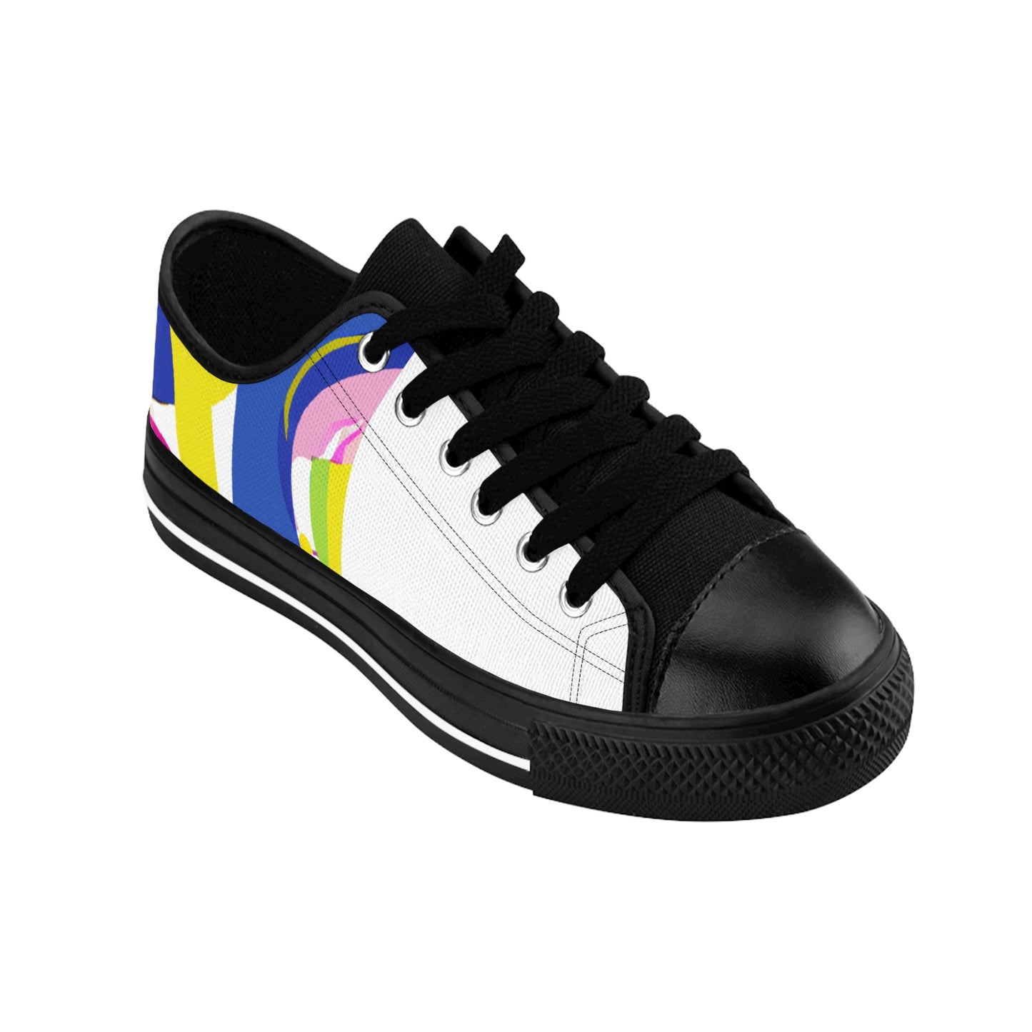 Loretta Escobar, the revolutionary Spanish shoe designer of the 1500s. She was a creative and daring woman who changed the shoe industry by creating new and innovative designs, from pointed court shoes with intricate embroidery to calf-length-low top