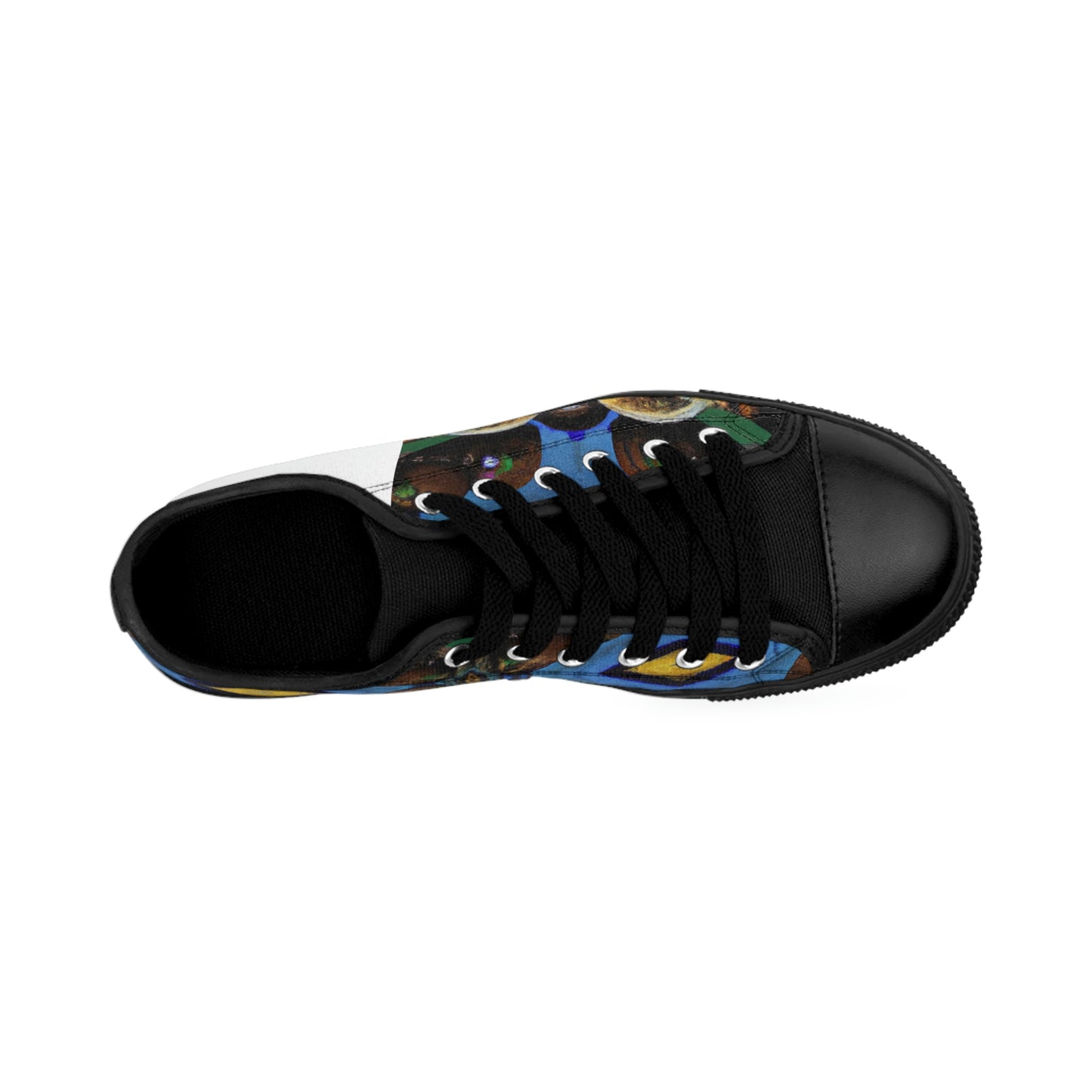 Candida de la Riva, a pioneering female shoe designer from Spain in the 1500s. She was known for her avant-garde shoe designs, which featured bold colors and intricate stitching. She used recycled leather, cork,-low top