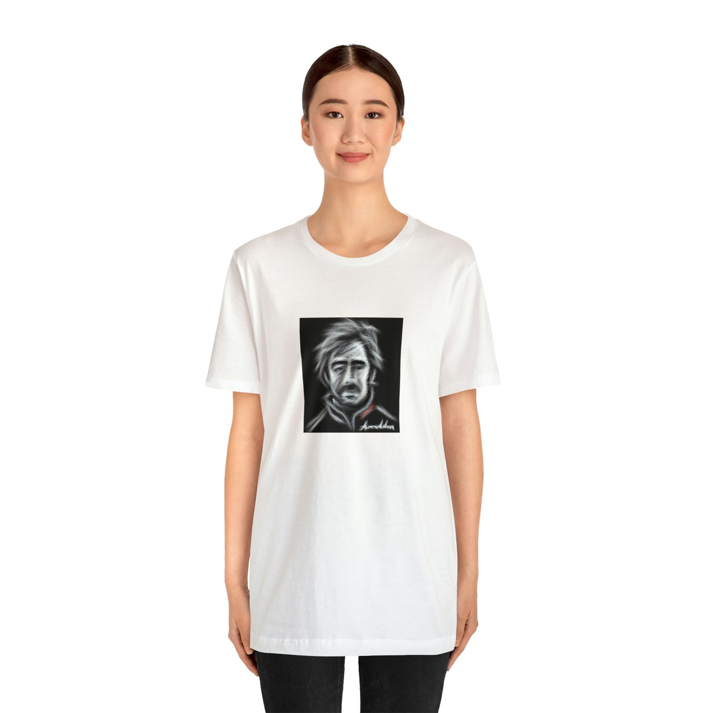 Maurizio DiAngelo, a male streetwear designer from the 1990s in Italy. He gained notoriety for his unique approach to mixing classic Italian style with contemporary streetwear culture. He was known for creating daring silhouettes that made a-Tee