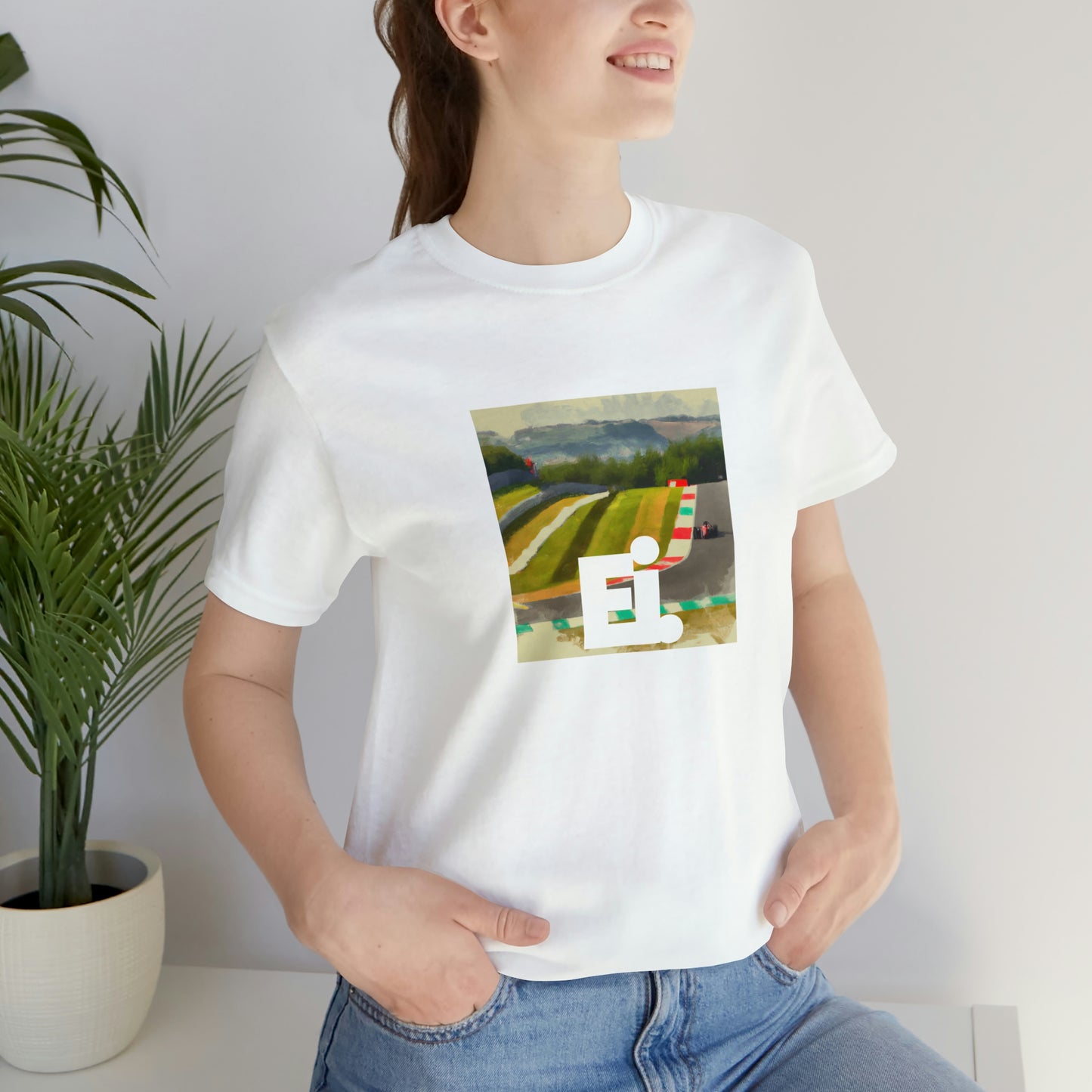 Paola Cantrell, a female streetwear designer from Milan, Italy in the 90s. She was known for her edgy and inventive designs, combining elements of Italian street style with vivid colors and daring patterns. She often used materials from-Tee