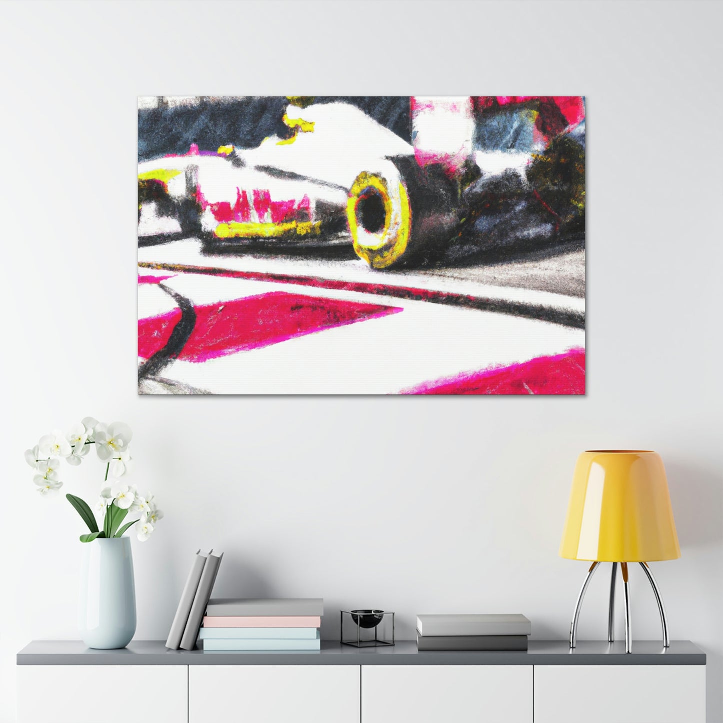 The artist: Andrea Belldamere.-canvas