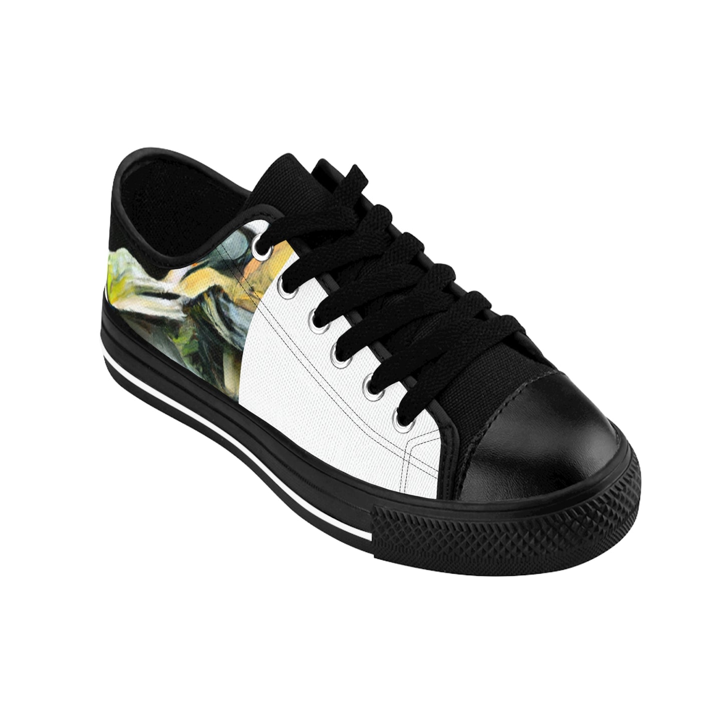Juanita de la Torre is an acclaimed shoe designer from sixteenth-century Spain. A pioneer in her field, de la Torre is renowned for her unrivaled craftsmanship, producing beautiful and intricate shoes made from the finest-low top