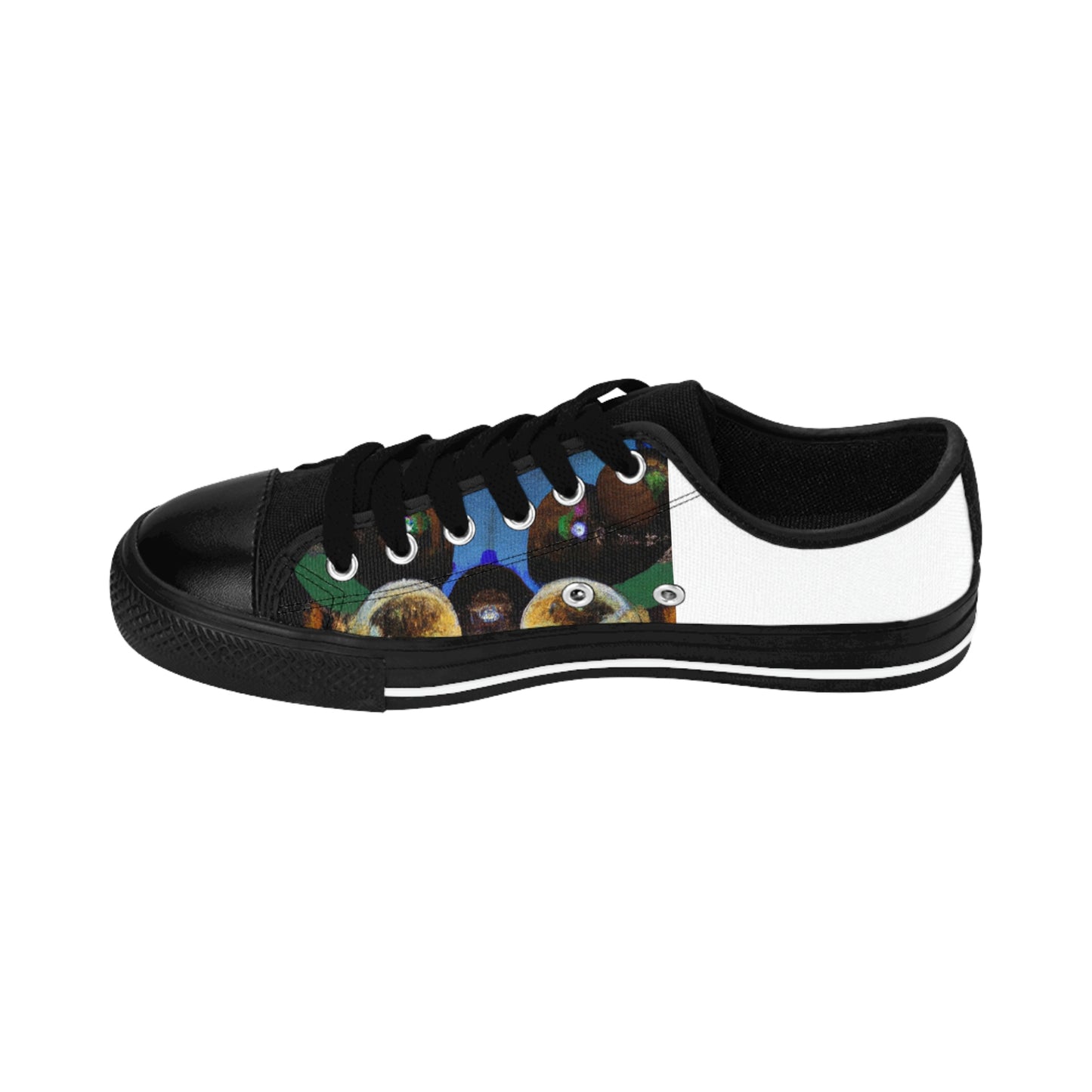 Candida de la Riva, a pioneering female shoe designer from Spain in the 1500s. She was known for her avant-garde shoe designs, which featured bold colors and intricate stitching. She used recycled leather, cork,-low top